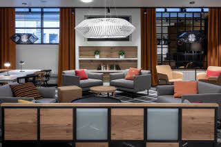 lobby in scandic pasila in helsinki finland