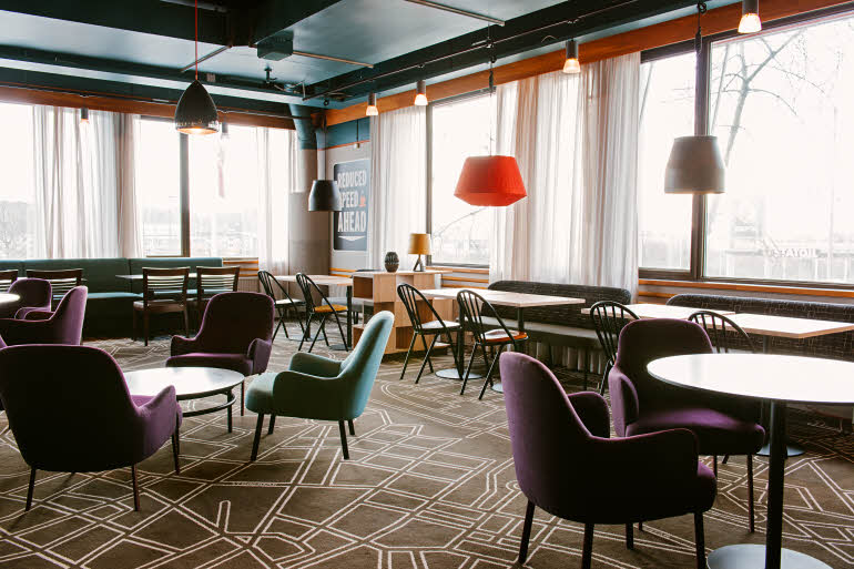 Restaurant overview hotel Scandic Backadal
