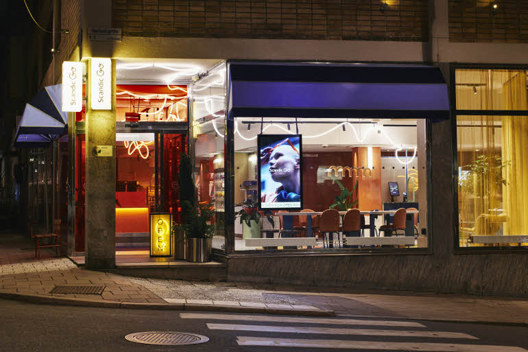 entrance at scandic go upplandsgatan in stockholm