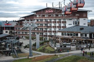 julkisivu scandic rukahovi syksy hotelli ruka kuusamo rukatunturi suomi