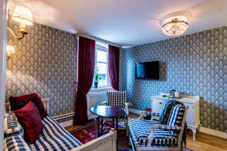 Superior room sofa Scandic Gamla Stan