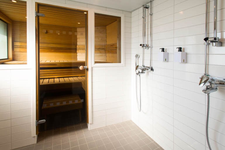 Superior Sauna, kylpyhuone