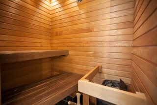 Sauna huoneessa, Scandic Pori