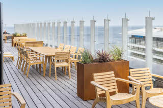 skybar kattobaari kattoterassi scandic cph strandpark hotellit kööpenhamina kastrup-lentoasema tanska