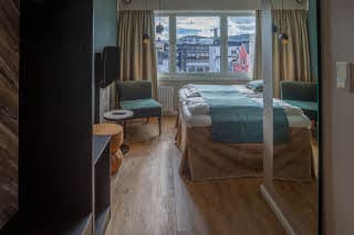 hall in standard room at scandic harstad