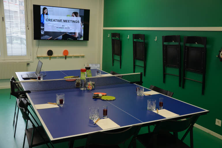 Conference room with table tennis at Scandic Kista in Stockholm Sweden