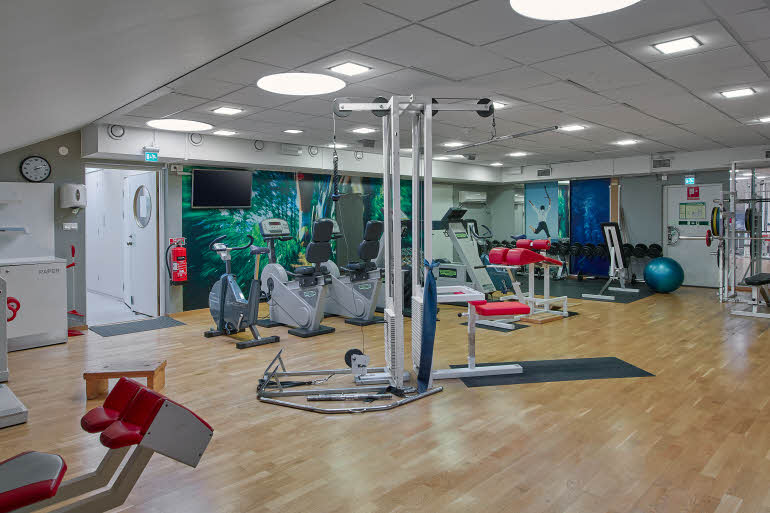 Gym at Scandic CH Gavle in Sweden