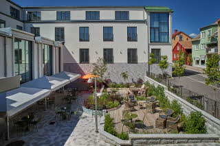 terrace at scandic stora hotellet in nykoping