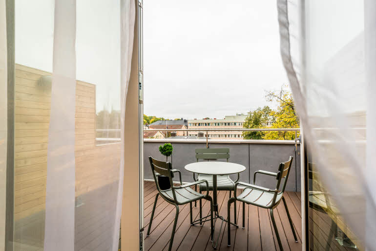 Terassi family huone Scandic Frimurarehotellet