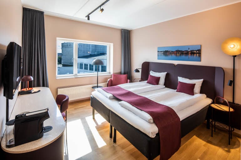 Superior room bed Scandic Aalborg City in Denmark