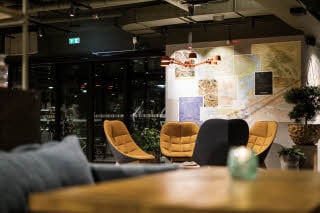 Lobby chairs Downtown Camper by Scandic in Stockholm