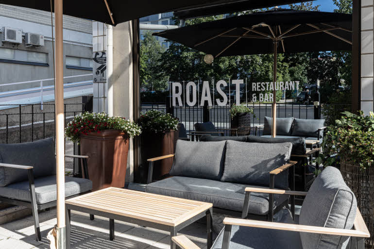 roast ravintola ja baari terassi scandic jyväskylä station hotelli jyvaskylä suomi