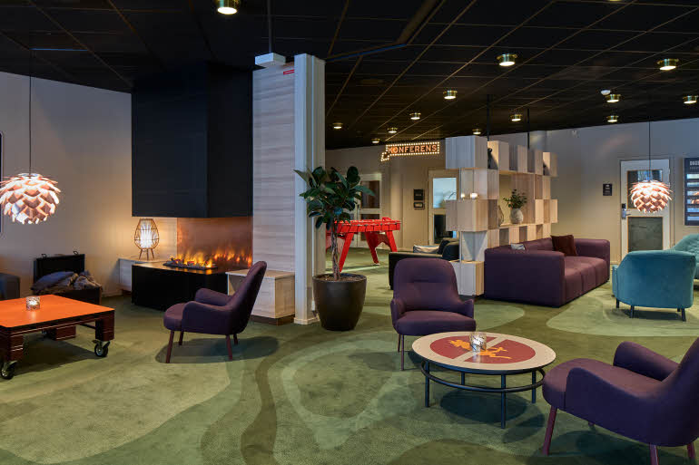 reception lobby at scandic bollnas