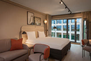 Superior twin room of Scandic Helsfyr in Norway
