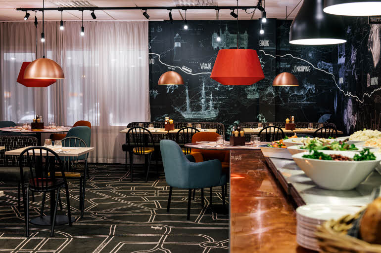 Scandic Ostersund Syd, Koksbaren, buffet, moby