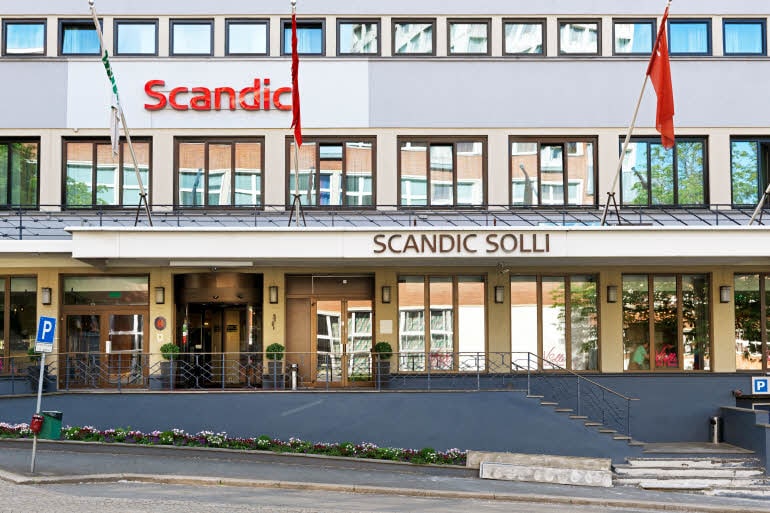 Julkisivu Scandic Solli