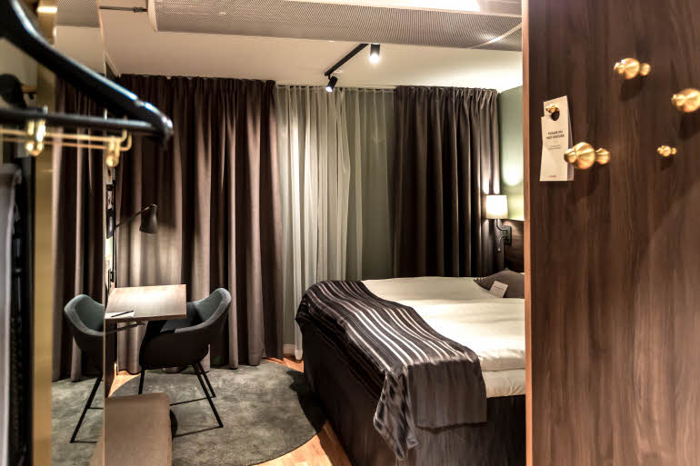 Bed in Room Cabin Queen Scandic Uplandia Uppsala