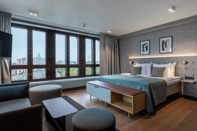 Junior Suite -huone Scandic Helsinki Hub