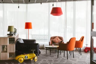 Lobby and lounge hotel Scandic Kungens Kurva