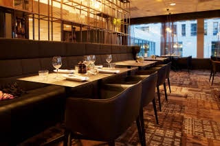 Restaurant tables hotel Scandic Kristiansand Bystranda