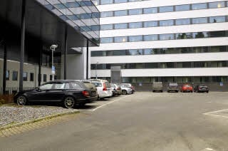 Scandic Alvik facade, parking, outdoor