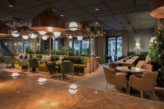 restaurant overview at scandic sjolyst in oslo norway