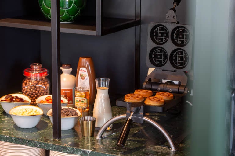 Restaurant Waffles Scandic Frankfurt Hafenpark