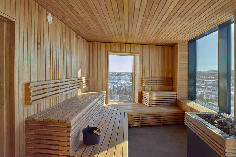 sauna näköala scandic kiruna hotelli kiiruna ruotsi