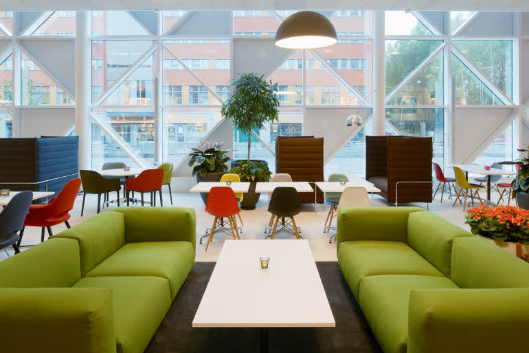 Restaurant sofa Scandic Victoria Tower