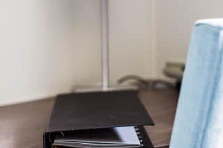 Note book on desk
