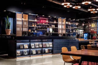 Lobby of Scandic Kødbyen in Copenhagen