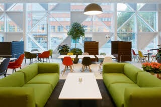 Restaurant sofa Scandic Victoria Tower