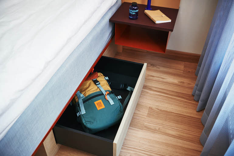 storage in room at scandic go upplandsgatan in stockholm