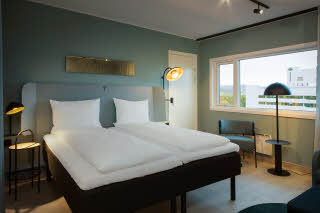 Superior twin room of Scandic Helsfyr in Norway