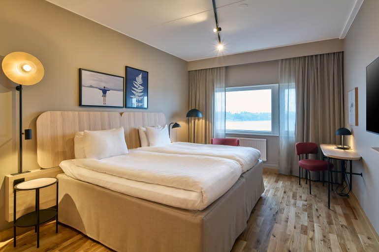 family room at scandic sodra kajen in stockholm
