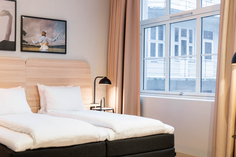 Standard Queen huone Scandic Torget Bergen Norja
