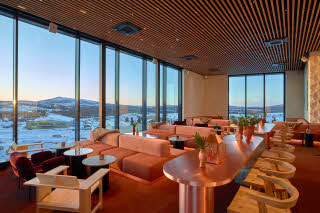 skybar kattobaari näkymä scandic kiruna hotelli kiiruna ruotsi