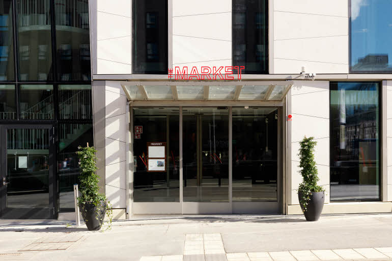 Entrance restaurant Market Scandic Continental