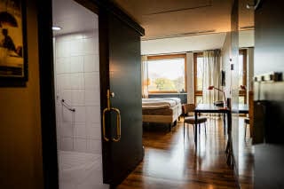 Hallway in accessible Superior room at Scandic Anglais in Stockholm