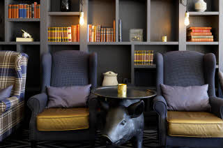 Lobby of Scandic Byporten in Oslo