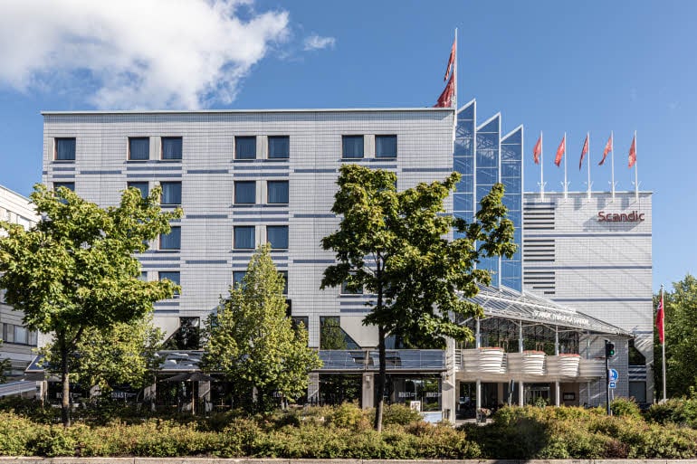 julkisivu scandic jyväskylä station hotelli jyvaskylä suomi