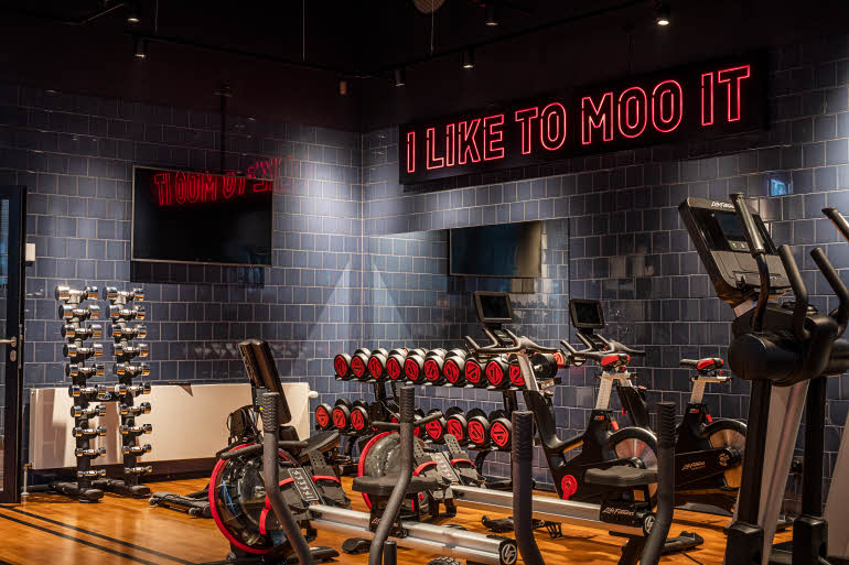 Gym of Scandic Kødbyen in Copenhagen