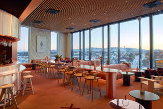 skybar kattobaari näkymä scandic kiruna hotelli kiiruna ruotsi