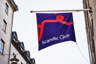 flag at scandic go upplandsgatan in stockholm