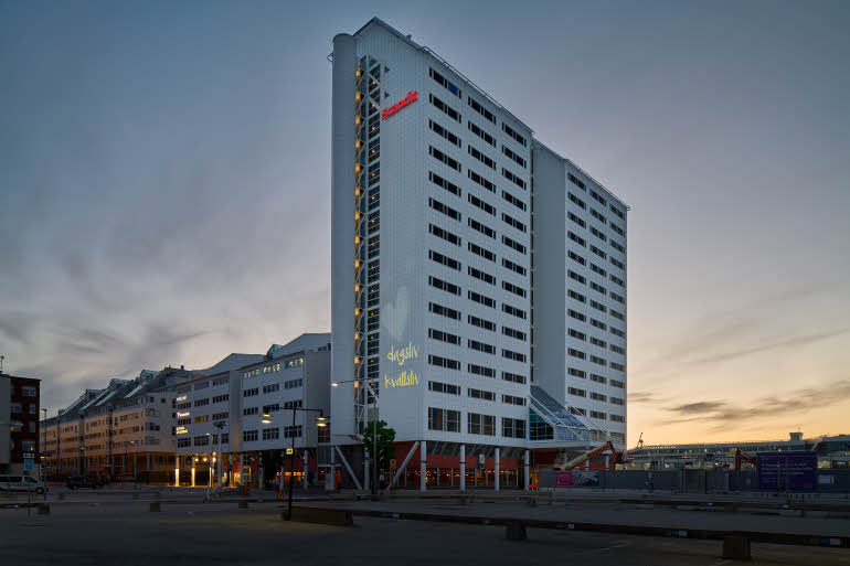 julkisivu hotelli scandic södra kajen tukholma