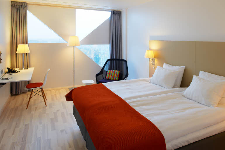 Overview room Family Four at Scandic Victoria Tower in Stockholm