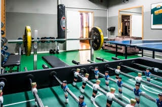 Football table in activity room Scandic Backadal