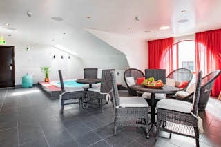 relax area with jacuzzi at scandic stora hotellet in nykoping