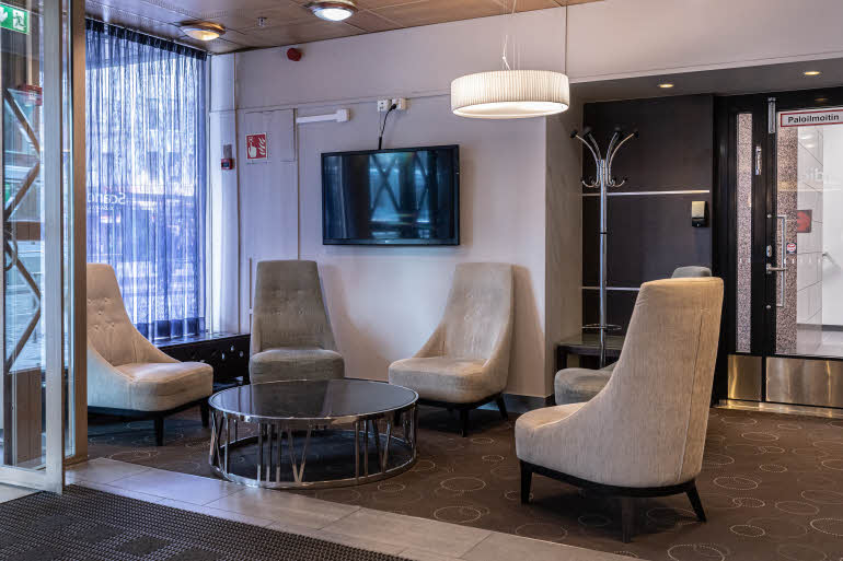 Scandic Kaisaniemi, hotellin aula