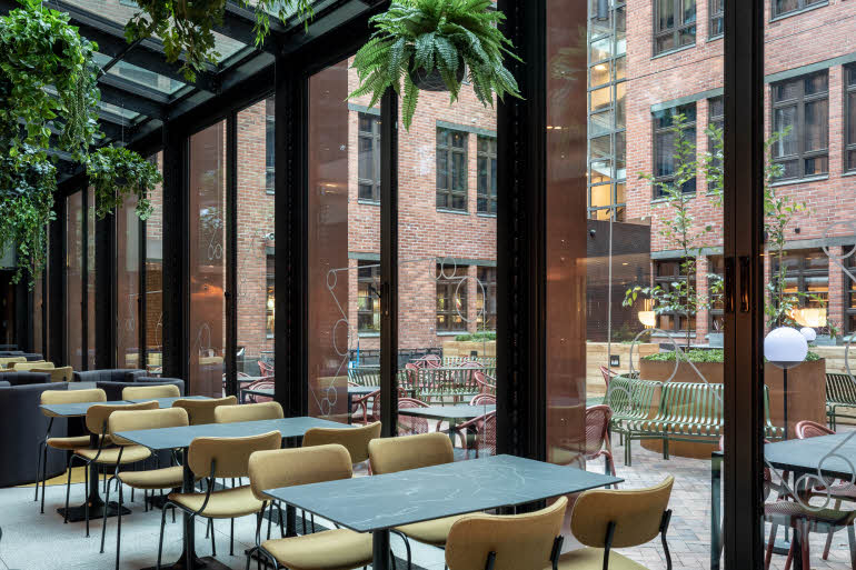 scandic helsinki hub Il Centro ravintola terassi
